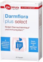 Dr. Wolz Darmflora plus select ist ein speziell für die Wiederherstellung einer gesunden Darmflora entwickeltes Präparat.